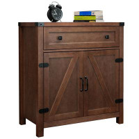 Gracie Oaks Gracie Oaks Storage Cabinet with Large Drawer and Doors, Freestanding Cabinet