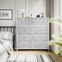 Rebrilliant Versatile Wall Mount 9-Drawer Dresser For Living Room Organization