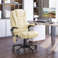 Office Chair 26.8" x 28.7" x 47.6" Beige