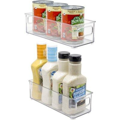Sorbus Sorbus Plastic Storage Bins Stackable Clear Pantry Organizer Box Bin Containers For Organizing Kitchen Fruit, Veg in Other