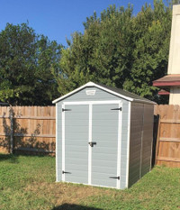 Outdoor Resin Storage Shed Patio Furniture Backyard Garden Tools Lawn