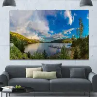 Design Art 'Sognefjord in Norway Panorama' Photographic Print on Wrapped Canvas