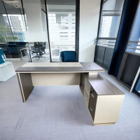 Latitude Run® Single seat computer desk with storage location