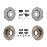 Front and Rear Disc Rotors and Semi-Metallic Brake Pads Kit by Transit Auto K8F-101031