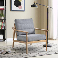 George Oliver Wood Frame Accent Chair
