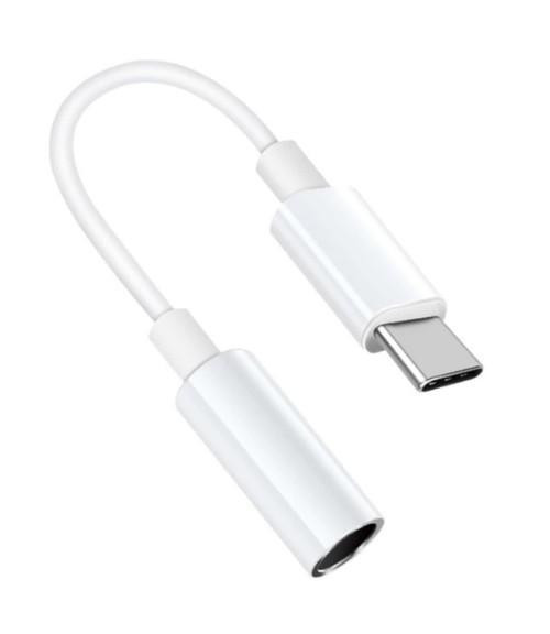USB 3.1 Type-C (USB C) - Audio 3.5mm Male/Female Adapter - White in Cell Phone Accessories - Image 3