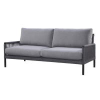 Hokku Designs Auberto 79'' Wide Outdoor Patio Sofa with Cushions