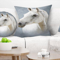East Urban Home Animal a Horse Alone Pillow