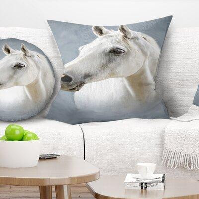 East Urban Home Animal a Horse Alone Pillow in Bedding