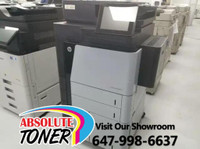 REPOSSESSED HP Black and White LaserJet Enterprise flow M830z M830 MFP Printer Copier Scanner 11x17 High Speed Copier