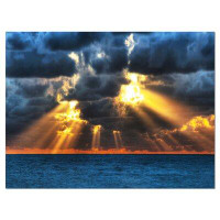 Made in Canada - Design Art 'Fight Between Dark and Light' Photographic Print on Wrapped Canvas