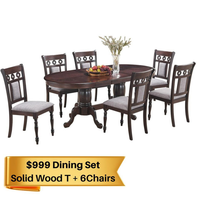 Wooden Dining at Affordable Price Brampton !! in Dining Tables & Sets in Mississauga / Peel Region - Image 2