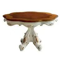 Bloomsbury Market Anahid Antique Pearl And Cherry Oak Round Dining Table