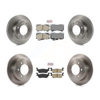 Front and Rear Disc Rotors and Ceramic Brake Pads Kit by Transit Auto K8A-102104