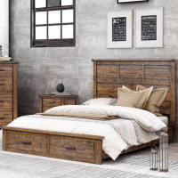 Millwood Pines Queen Size Panel Bed