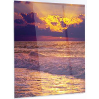 Design Art 'Clouds in Bright Sunshine at Sunset' Photographic Print on Metal