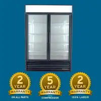 True GDM-49 Two Glass Door Commercial Cooler Refrigerator