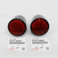 Toyota Land Cruiser FJ40 FJ43 FJ45 BJ40 BJ42 BJ43 40 Series Rear Red Reflector Reflex Lights Lamps Set Left & Right Pair