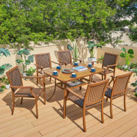 Bayou Breeze Outdoor Rattan Table  And Chairs