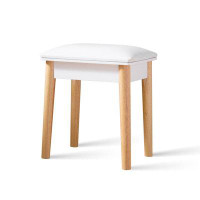 George Oliver Rogersen Solid + Manufactured Wood Accent Stool