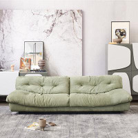 Hokku Designs 102.36" Pink 100% Polyester Modular Sofa cushion couch
