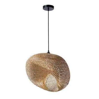 Bay Isle Home™ 1- Light Rustic Creative Handcrafted Weave Pendant