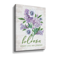 Trinx Bloom Where You Are Planted Gallery Wrapped Canvas