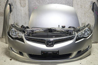 JDM Honda Civic Acura CSX Front Conversion Bumper Lip Headlights Fender Hood Grille Nose Cut Front Clip OEM 2006-2011