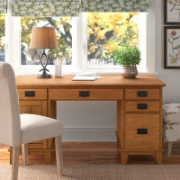 Lark Manor Almendra Solid Wood Desk