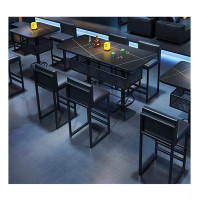 NashyCone Industrial style bar cafe table and chairs sets