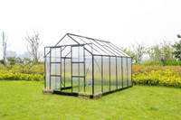 NEW 12 FT X 8 FT POLYCARBONATE GREENHOUSE GH1286NEW 12 FT X 8 FT POLYCARBONATE GREENHOUSE GH1286