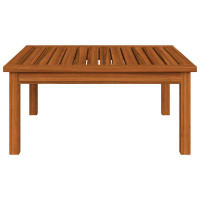 Latitude Run® Latitude Run® Patio Lounge Table 24.8"X24.8"X11.8" Solid Acacia Wood — Outdoor Tables & Table Components: