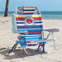 NEW Tommy Bahama Beach Chair - Insulated Cooler Pouch - 5 Positions -  Backpack Cooler Chair with Storage Pouch