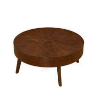 Millwood Pines Round Wood Coffee Table