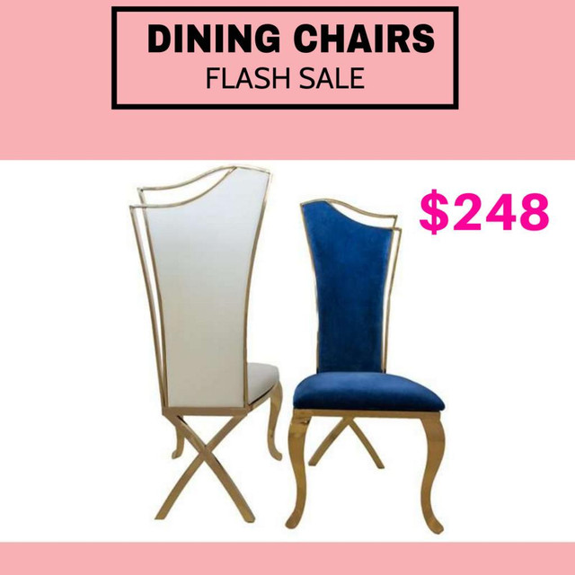 Dining Chair in Gold Frame Sale !! in Dining Tables & Sets in Mississauga / Peel Region - Image 2