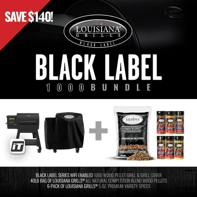 Louisiana Grill Black Label - 180°F - 600°F - 3 Sizes - Fabulous Spring Offer ( 154.97 ) LG800BL, LG1000BL & LG1200BL in BBQs & Outdoor Cooking - Image 4