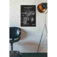 Williston Forge Williston Forge ''Coffee Percolator Blueprint Patent Chalkboard'' Canvas Wall Art