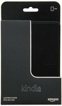 Amazon Kindle Leather Cover, Black (does not fit Kindle Paperwhi