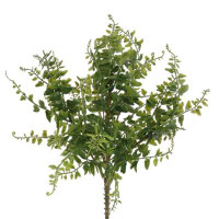 Primrue Lush And Versatile 15" Buckler Fern Bush Set Of 24 - Realistic Faux Plants For Home Décor, Office, And Gifts - L