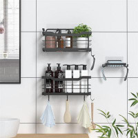 Rebrilliant Jyelle Adhesive Mount Stainless Steel Shower Caddy