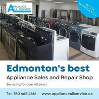 MONDAY 10am to 5pm our USED APPLIANCE CLEAROUT with WARRANTY  dependable dealer since 1981 @ 9263-50 Street EDMONTON