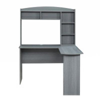 Wrought Studio L-Shaped Desk With Hutch