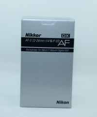 Nikkor lens af-S 12-24mm f/4 G if-ED AF DX  (ID A-1526)   BJ Photo- Since 1984