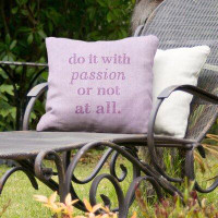 East Urban Home Passion Inspirational Indoor/Outdoor Throw Pillow