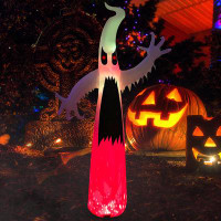 The Holiday Aisle® The Holiday Aisle® 10 Ft Inflatable Halloween Terrible Ghost With Colour Changing LED Inflatables Blo