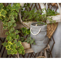 Gracie Oaks Rittenberry Bag Design Ceramic Pot Planter
