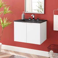 Ebern Designs Kyan 25" Wall-Mounted Single Bathroom Vanity Set