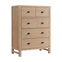 Alaterre Arden 36" W Bohemian Style Rectangular Chest With 5 Drawers, With Hidden Fasteners