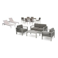 Wade Logan Caggiano 13 Piece Complete Patio Set with Cushions