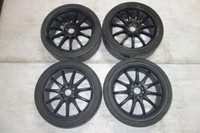 JDM Work Emotion 11r Rims Wheel Tires Genuine 18x7.5 +53 5x114.3